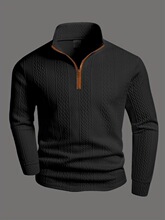 D 31176 Half Zip Knit Sweater ��������֯�� ŷ������羳����