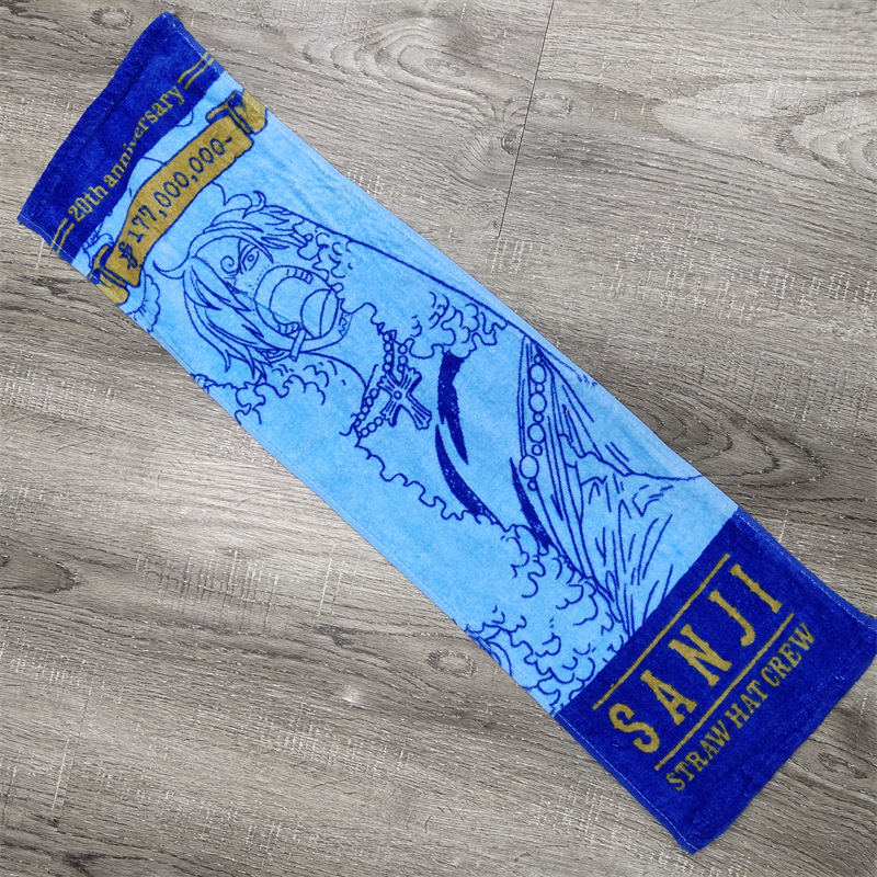 特价外贸纯棉卡通儿童海贼割绒线圈运动巾男女通用柔软洗脸巾微瑕