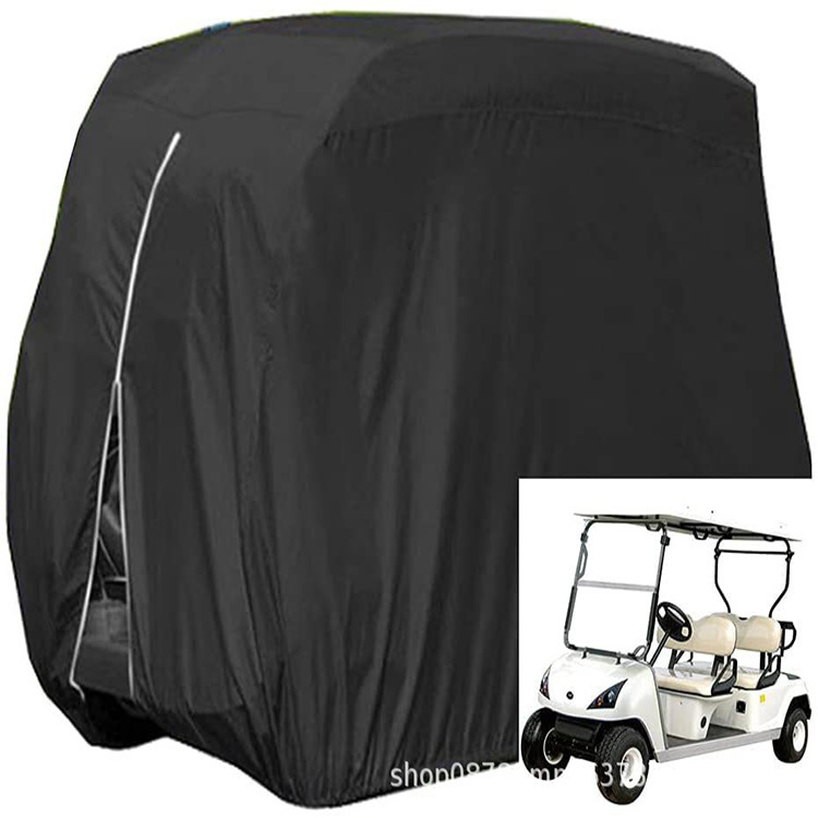 Outdoor rainproof two-seater four-seater six-seater golf cart dust cover Oxford cloth lawn mower snow shovel sunscreen cover