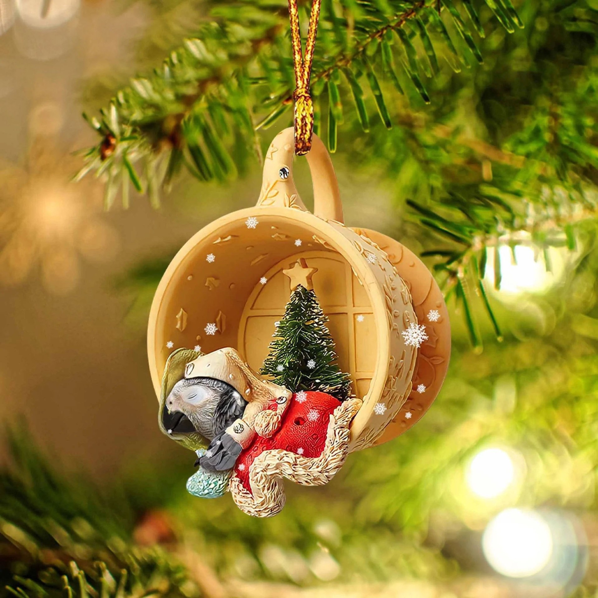 Transfronterizo nuevo acrílico taza plana perro mascota decoraciones de Navidad coche mochila adornos image 25