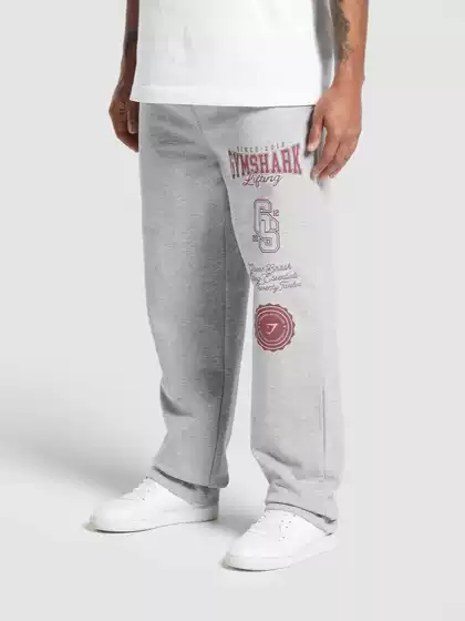 Gymshark Men's Sports Pants Jogger Gym Muscle Bodybuilding Pants Cotton Casual Printed Long Pants
