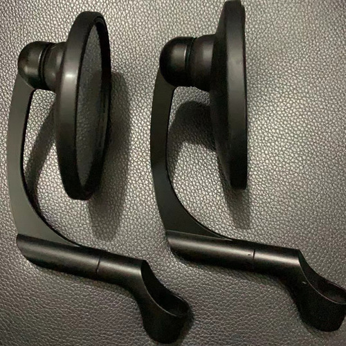 Retro round motorcycle mirror bend rod reflective mirror Prince bike electric bike scooter Niu modification backup mirror