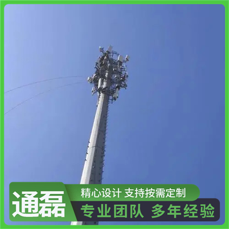 通讯塔电视信号发射塔单管通信钢结构通讯铁塔