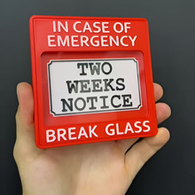 �羳��ƷEmergency Resignation Box | Break Glass For Your�[��