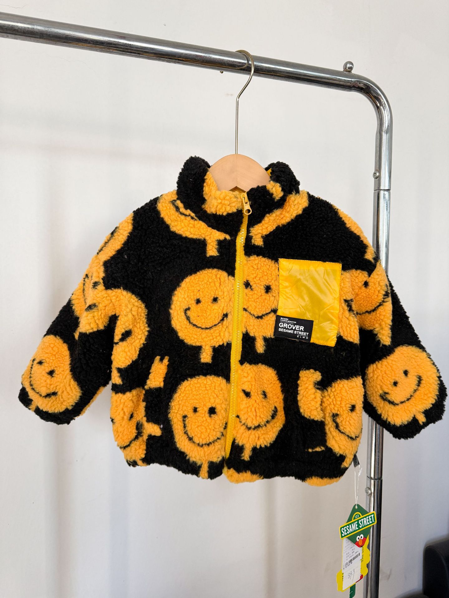 1509 chaqueta de pelo sonriente 90 talla amarilla