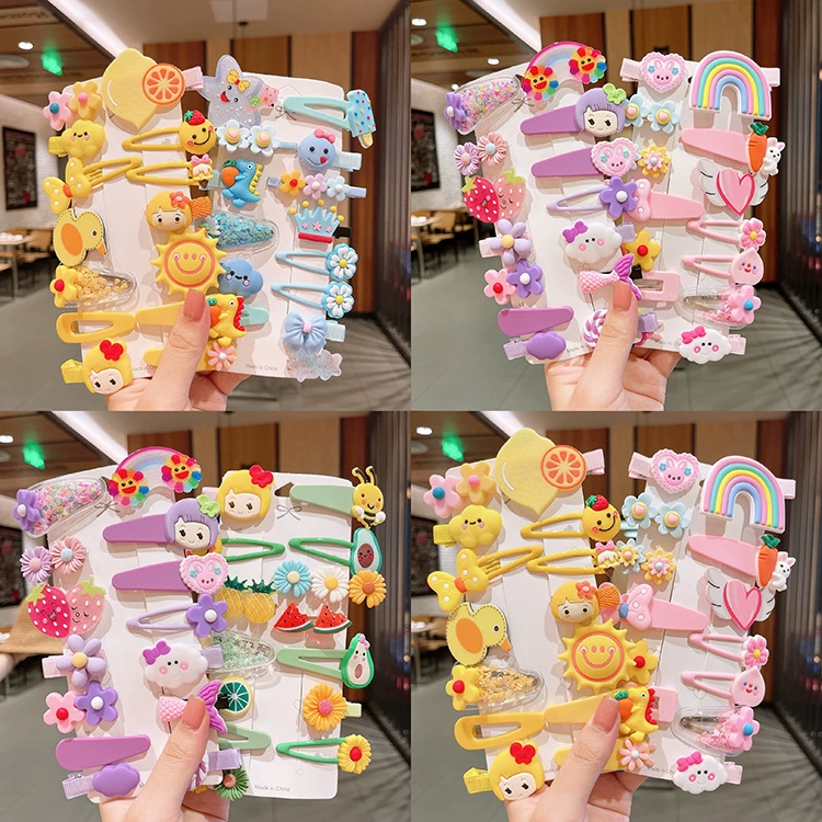 Cartoon children's hair accessory, hairpins, card holder, set, bangs, jewelry, Korean style