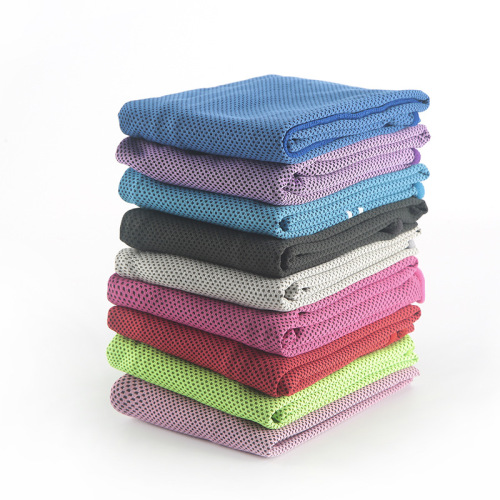 Cross-border hot selling cold-feeling cooling towel, quick-drying and cooling fitness towel to wipe sweat, absorb water and breathable sports towel, can be printed with LOGO