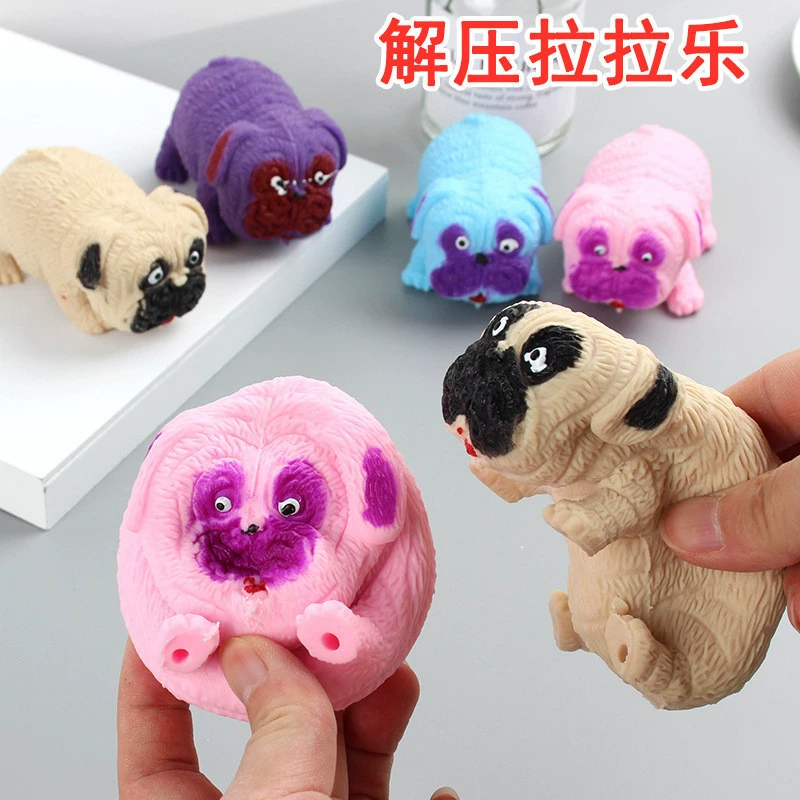 Апрель День дурака Shake Голос Декомпрессия Собака Пэт Дог Пинч Ле Лала Игрушка для собак Шарпей Декомпрессия Собака Вентиляционное отверстие Церемония медленного отскока