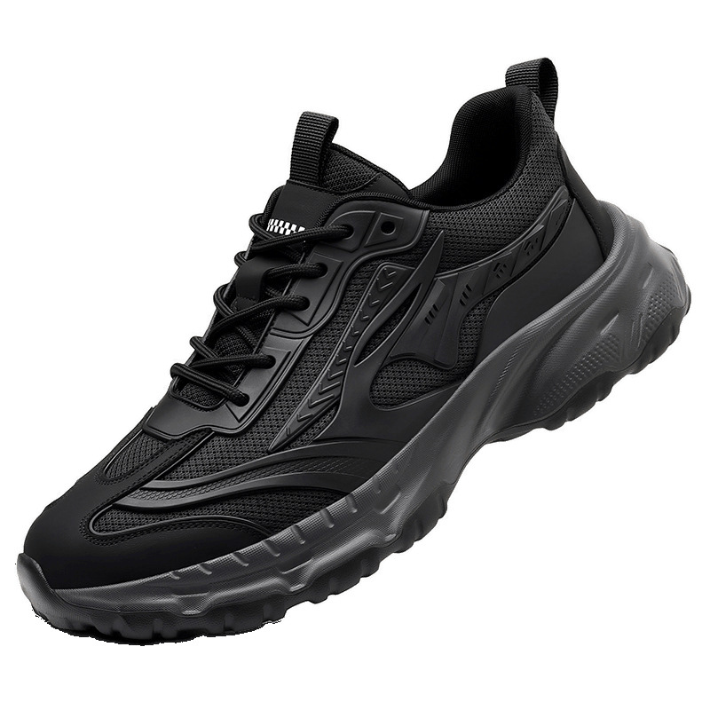 Calzado deportivo de verano Zapatos casuales transpirables de malla para hombre Zapatos para correr cómodos y simples de todo fósforo para hombre Zapatos de suela gruesa para hombre al por mayor