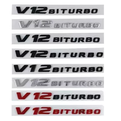 Mercedes-Benz V8BITURBO side emblems, Car logo