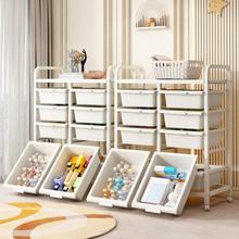 儿童玩具收纳架宝宝玩具收纳大容量儿童房落地可移动收纳整理柜