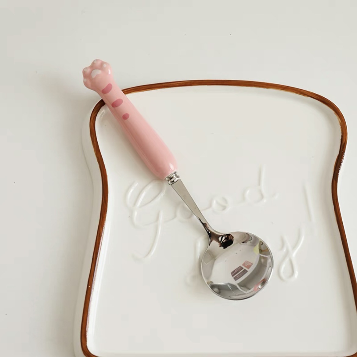 세라믹 파우더 사랑스러운 호랑이 숟가락