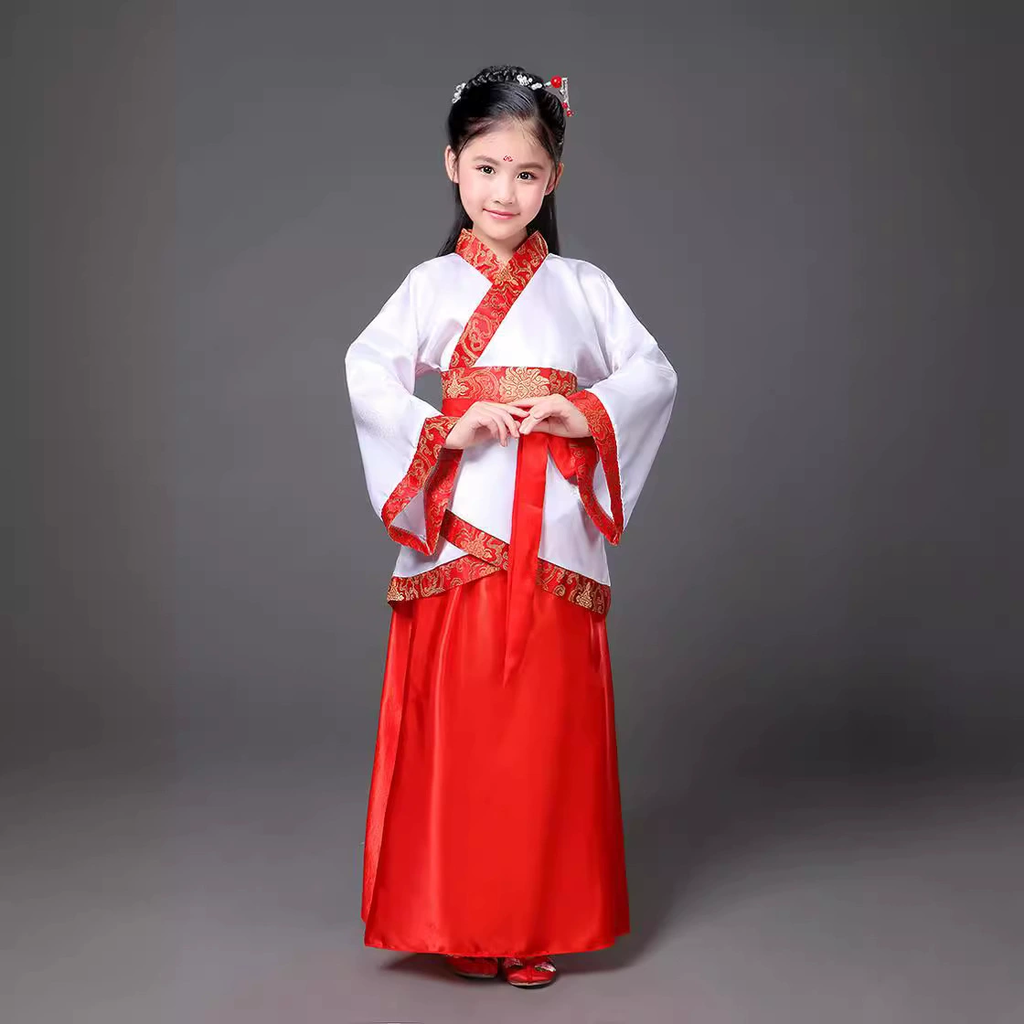 Детский древний костюм Книга госюй для мальчиков и девочек, детская одежда для студентов, Детская церемония открытия, Di Zi Gui, одежда для выступления в сутрах с тремя персонажами