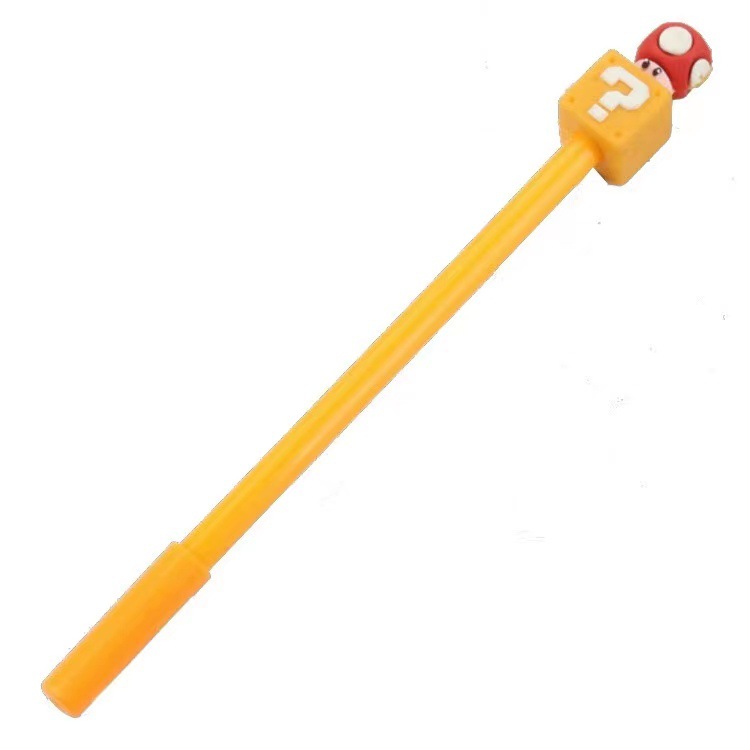 Bolígrafo de Gel de Mario Bros, Papelería para Estudiantes, Premio, Bolígrafo de Carbón Negro, Punta de Aguja de 0.5, Bolígrafo de Agua, Papelería de Dibujos Animados