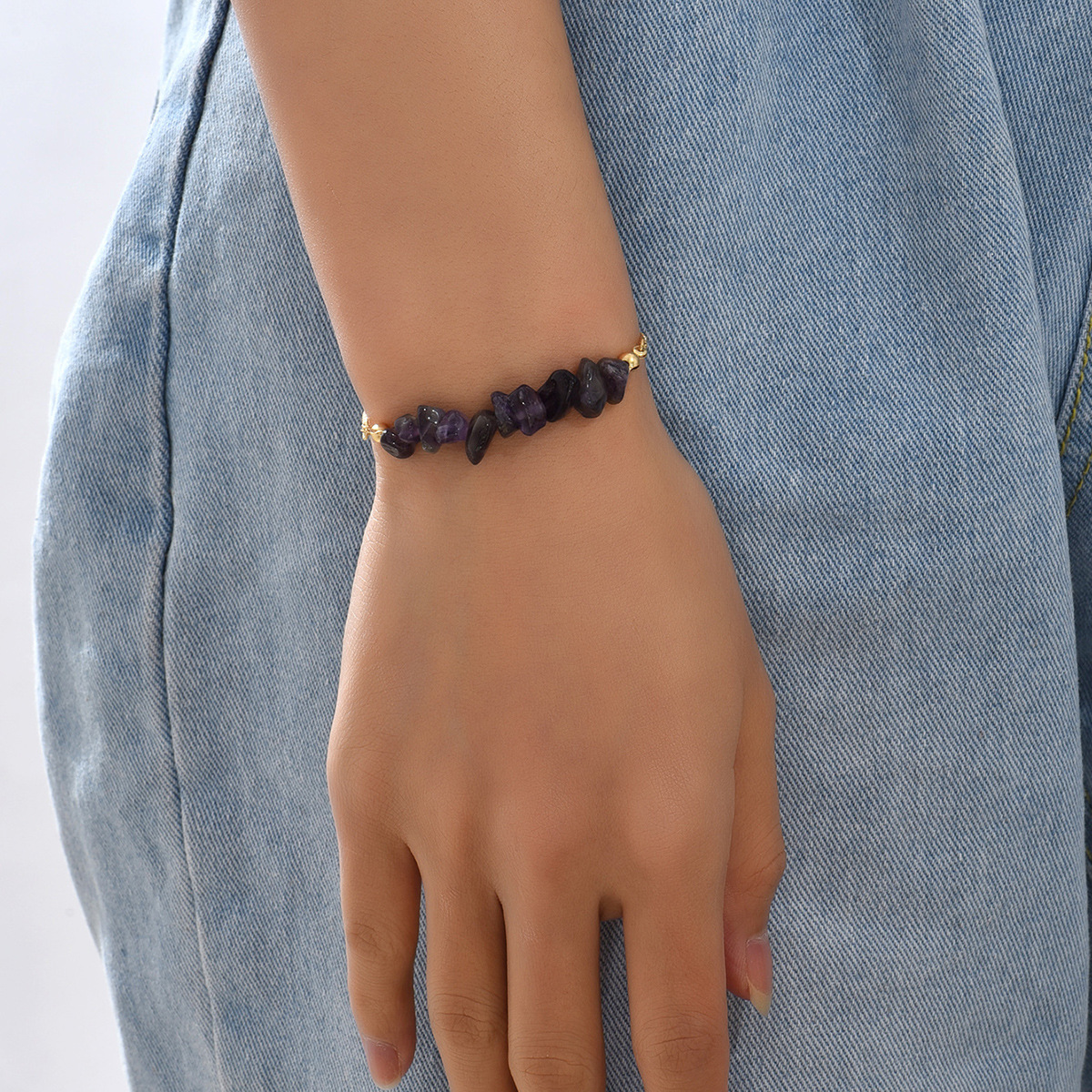 Alloy Material Wholesale Jewelry Retro Ethnic Style Irregular Alloy Gravel Bracelets