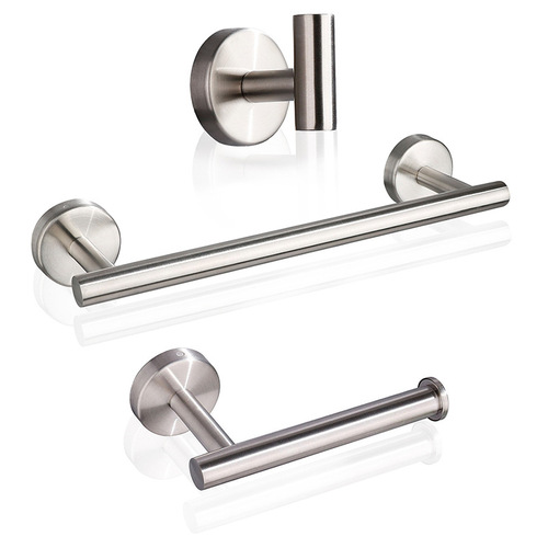 Cross-border bathroom toilet bathroom stainless steel tissue holder with holes toilet paper holder bathroom accessories set