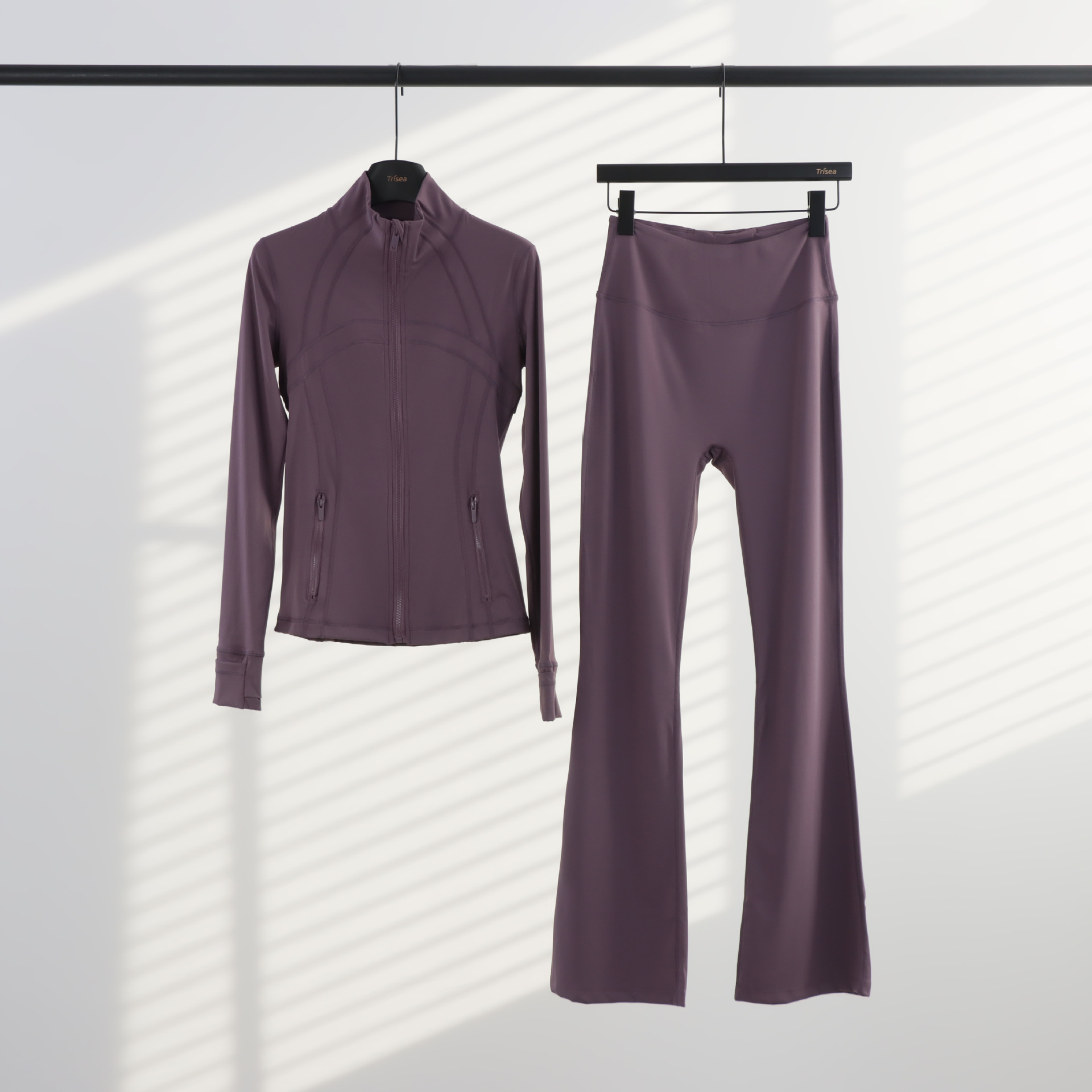 LULU chaqueta de cuello de喇叭 con cremallera, chaqueta de cuerpo, chaqueta de yoga elástica, mujer