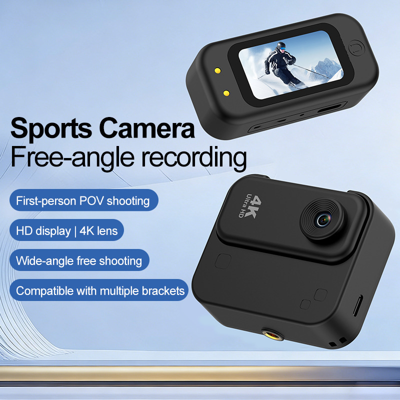 WiFi HD thumb camera with detachable magnetic charging case, outdoor sports and cycling CCD camera for mobile phone transmission