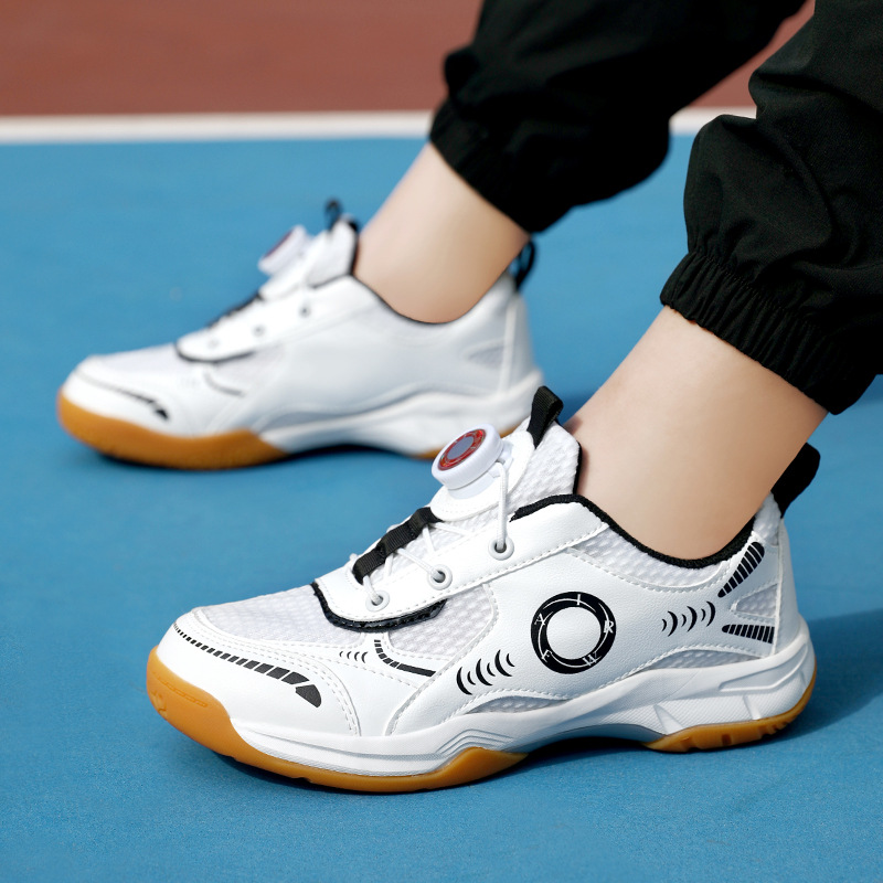 Zapatos de bádminton transfronterizos 2026 nuevos zapatos de entrenamiento de competición ligero antideslizante transpirables, zapatos deportivos para niños