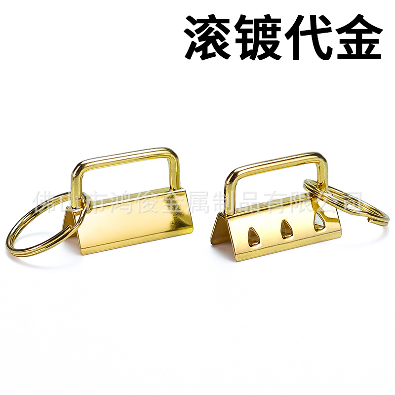 Fábrica al por mayor hardware equipaje cola clip 32mm cinta de hierro clip hebilla cola clip de metal