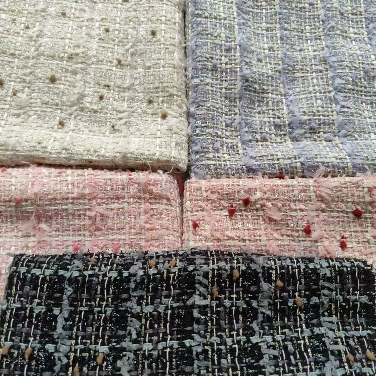 2025 новый весенний маленький ароматный ветер исландский тиз идеи блестящие шелковые ткани пальто платье сумка украшения букет