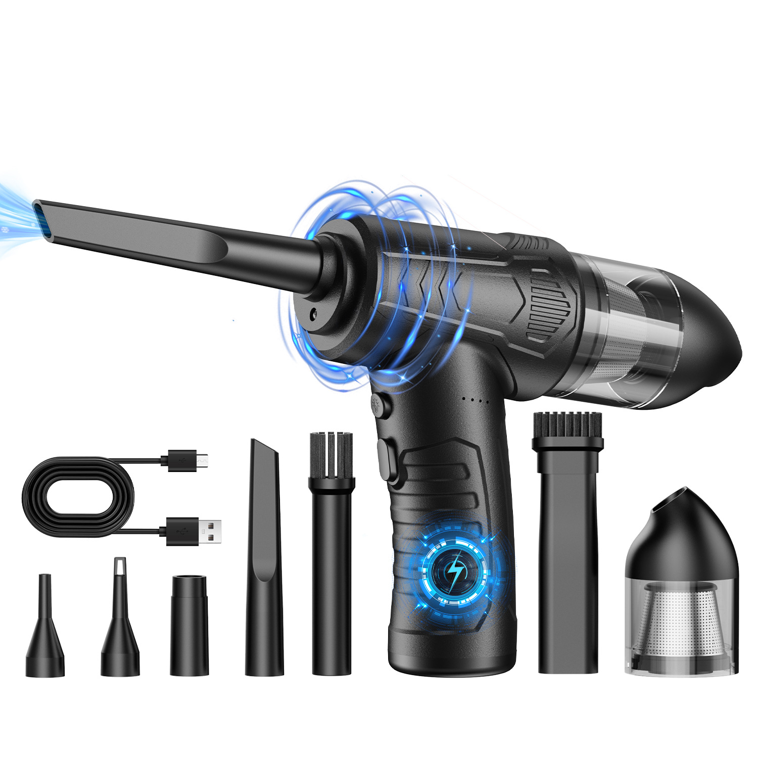 Nuevo coche inalámbrico colector de polvo portátil pistola de vacío de alta potencia de mano limpieza del hogar dos-en-uno soplador de polvo