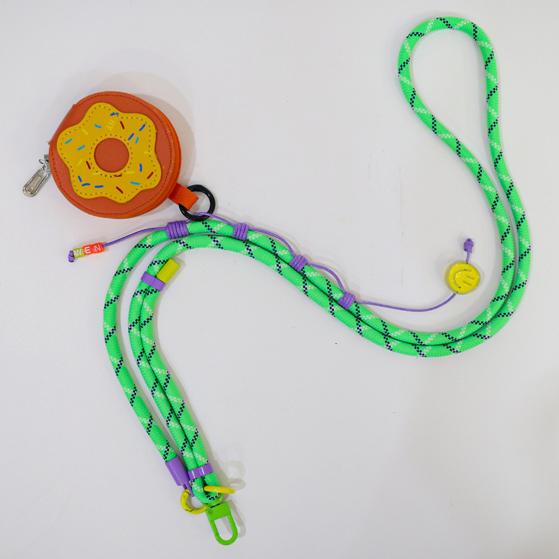 8MM botón de puerta de color ajustable de teléfono móvil cuerdas trenzadas de nylon robusto y duradero accesorios de bolsas de flores sensación de alto nivel