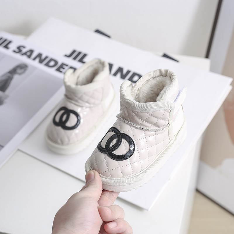 Mädchen-Schneestiefel, Kinder-Baby-Wanderschuhe, Plüsch und dicke Isolierung, Baumwollschuhe, Baumwollstiefel, Kinder- und_voghion.com