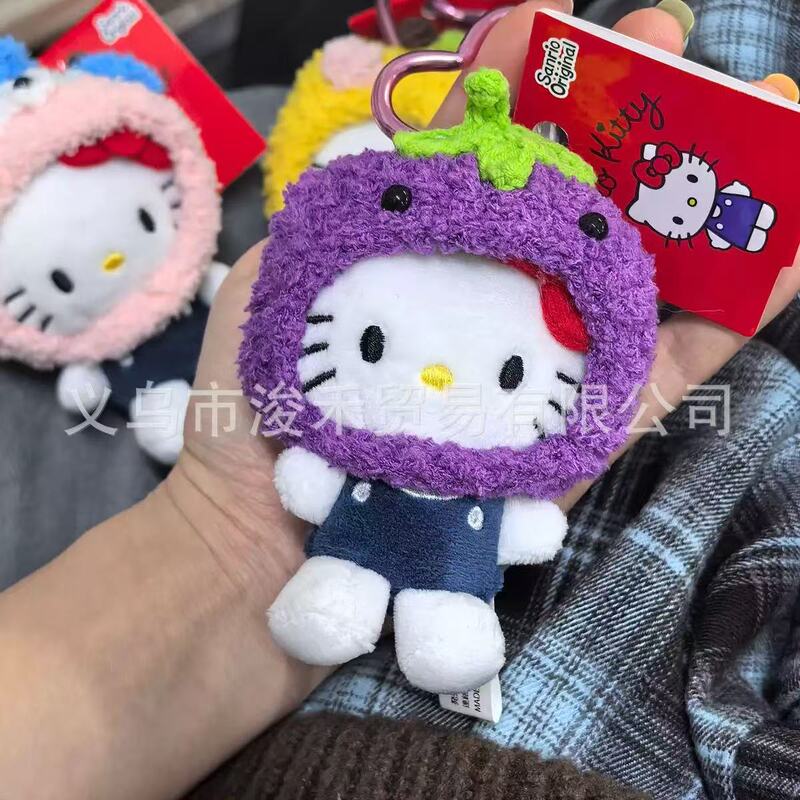 新品猫咪包挂件牛仔裤凯蒂猫玩偶挂饰包包饰品卡通公仔钥匙挂件|undefined