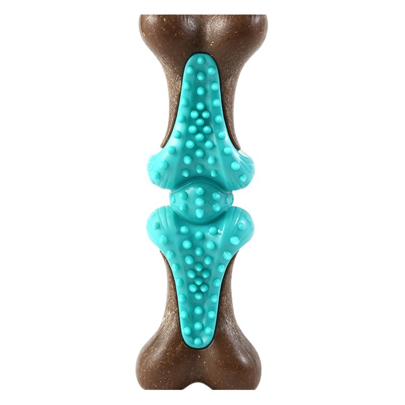 Nuevo perro mordedura de juguete simulación hueso perro molar diente limpieza palo perros grandes, medianos y pequeños mordedura resistente juguete para mascotas