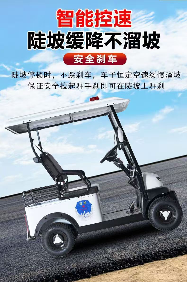 The New Bonderson E600 Electric Four-Wheeler with Steering Wheel and Two Seats Is Suitable for Property Patrol Electric Vehicles