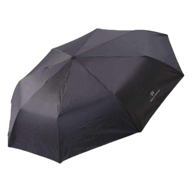 Automatic Folding UV Thickened Black Glue Sunscreen Sunshade Sunlight Umbrella Gift Advertising Sun Umbrella Printed Logo Umbrella