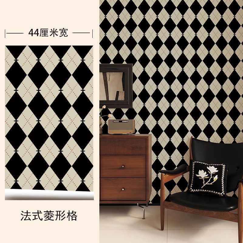 인터넷 연예인 핫스타일/영국식 흑황색 쌀무늬