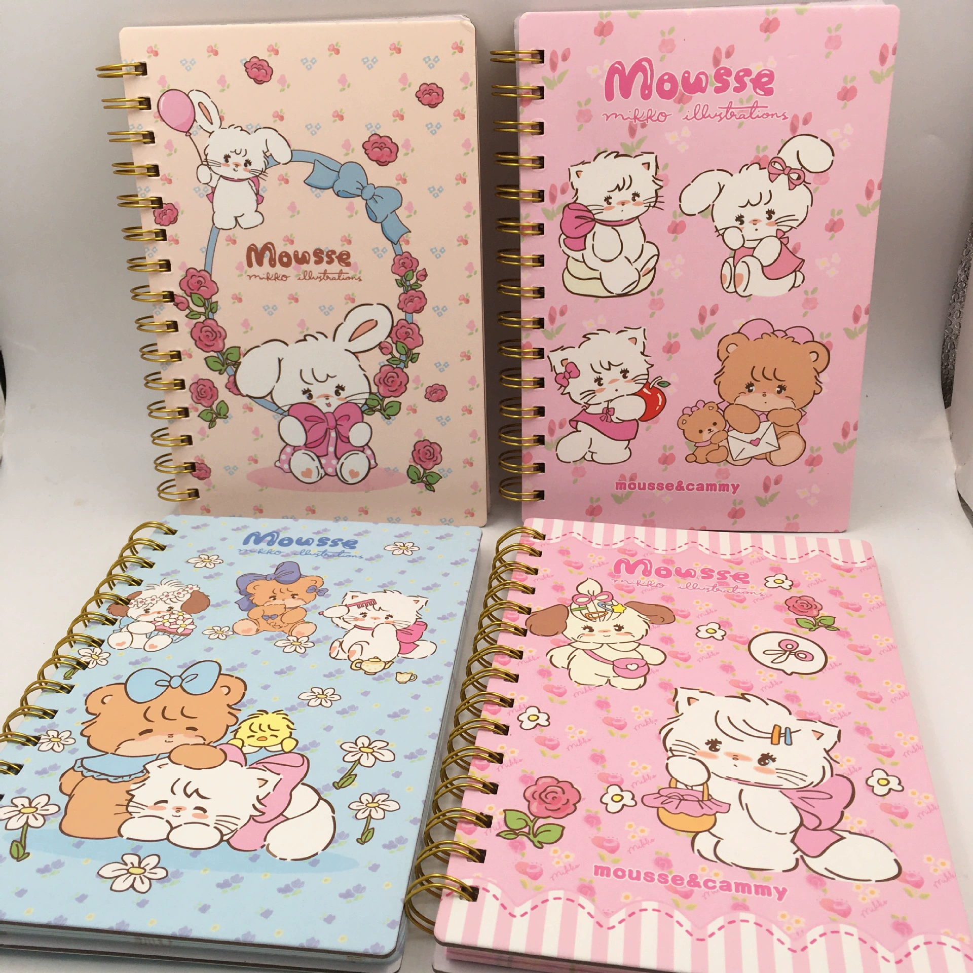 Cartoon laptop, rabbit for elementary school students, notebook, stationery