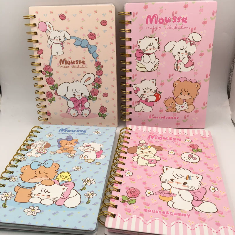 Cartoon laptop, rabbit for elementary school students, notebook, stationery