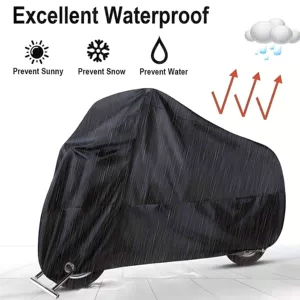 Motosiklet Örtüyü Qara, Yağış Keçirməyən 190t Polyester Elektrikli Avtomobil Örtüyü