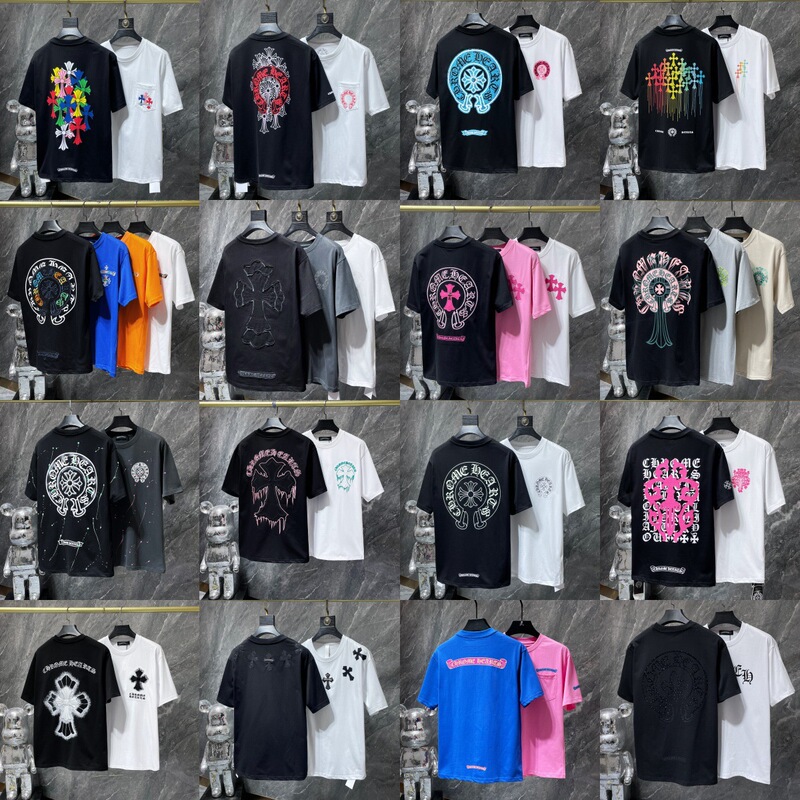 Summer New Cross-Border Trendy Brand Original Cross Sword Print Loose Short-Sleeved T-Shirt Collection for Men and Women Couples