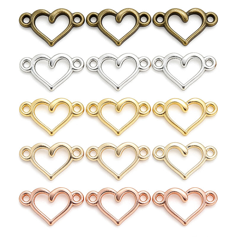 Alloy Jewelry Accessories Small Peach Heart Heart Pendant DIY Bracelet Necklace Keychain Decorative Pendant A118