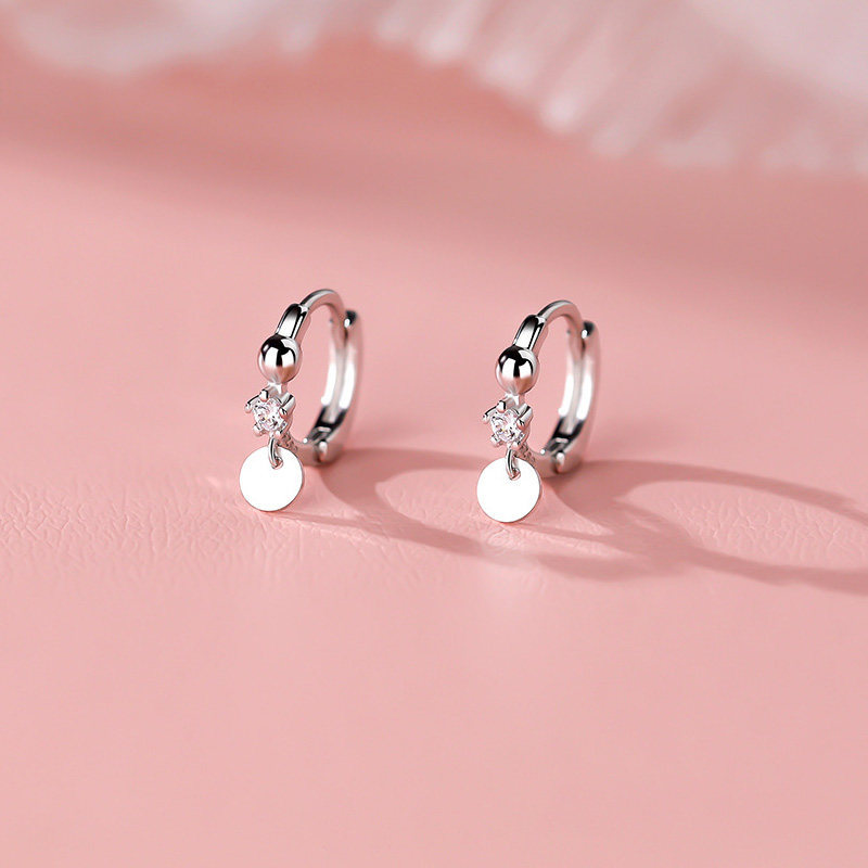 Sparkling Diamond Round Hoop Earrings for Women, Unique Design, High-End Fashion, Stylish and Trendy, Exquisite Ear Accessories