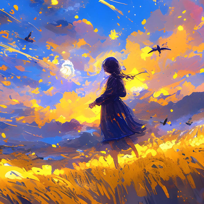 diy数字油画手工手绘生日礼物减压填色画涂色油彩装饰画创意礼物