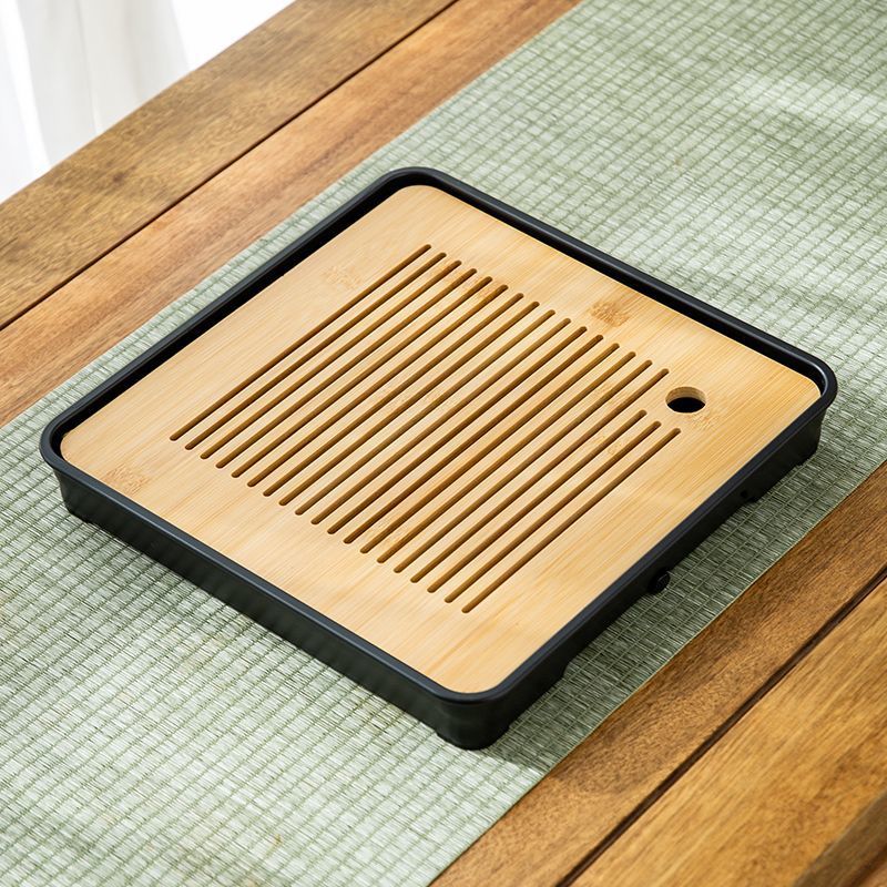 내츄럴컬러 사각접시 27.5CM 블랙베이스