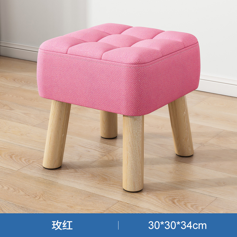 Pequeño taburete hogar pequeño taburete sala de estar sofá taburete simple paño enano taburete
