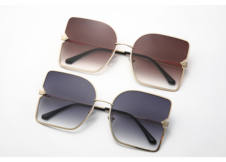 Fashion Geometric Resin Square Full Frame Women's Sunglasses display picture 5