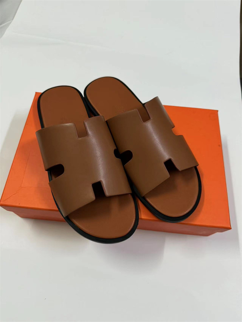 Medio Oriente e-commerce transfronterizo h zapatillas hombre sudeste asiático zapatos de cuero plano comercio exterior europeo y americano zapatos de playa de una sola zapatilla