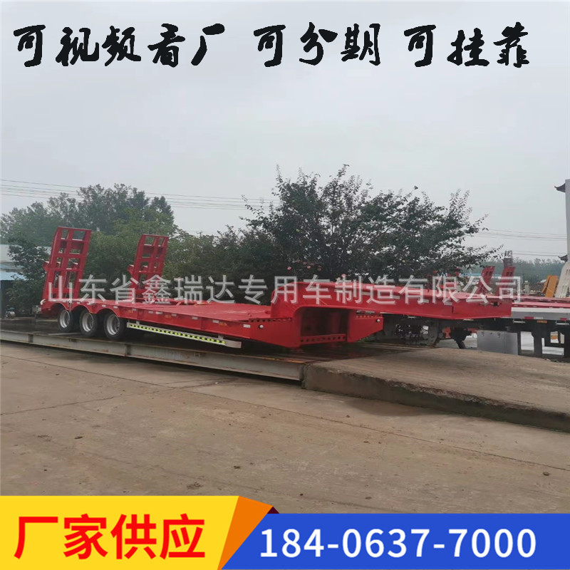 Heavy-Duty Cargo Transport Lowbed Semi-Trailer Multi-Axle Specialty Trailer Heavy-Duty Design Kazakhstan
