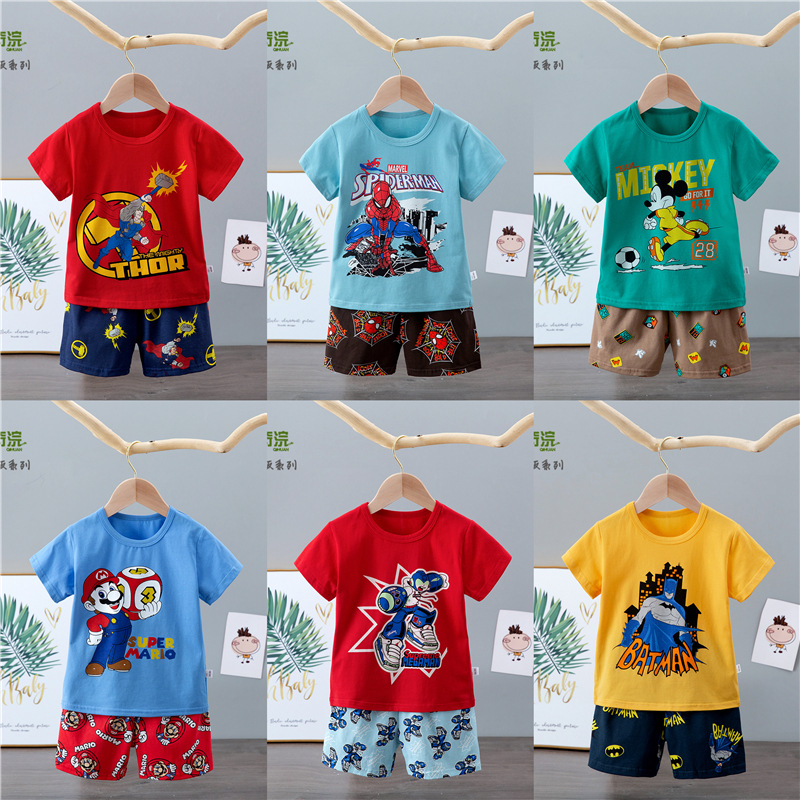 pajamas children's suit 2023 summer shor...