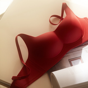 Cerotich Soft Support Bra Women's Underwear Small Bust No Empty Cup Thin French Push up Bra Breathable Soft