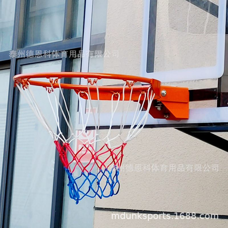 Adultos al aire libre montado en la pared 45cm Dunk reforzado anillo sólido primavera entrenamiento estándar anillo hueco cesta