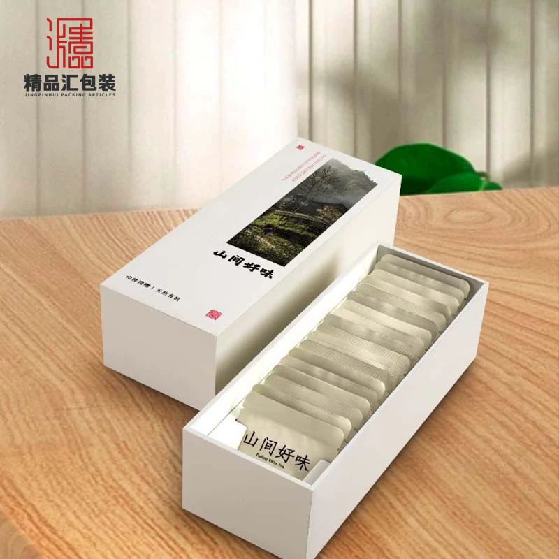 Подарочная коробка для чая середины осени Маленькая пузырчатая сумка 18 Пузырьковый пуэр Бисквитный чай Белый чай Нарцисс Универсальная пустая коробка Маленькая упаковка для чайного торта