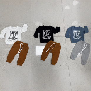 New letter printing long sleeve suit